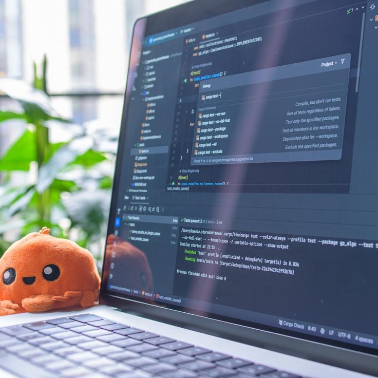iOS app development workspace